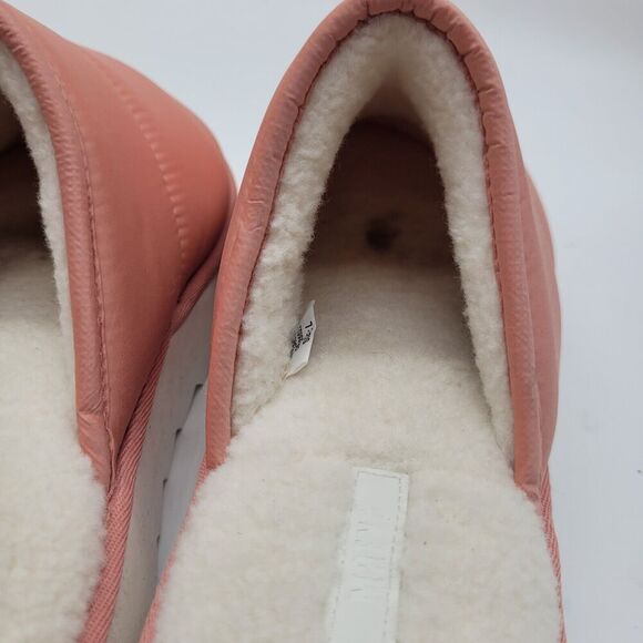 Anthropologie Maeve quilted platform womens slippers pink sz Lg 8 8.5 9 slip on - Picture 7 of 8